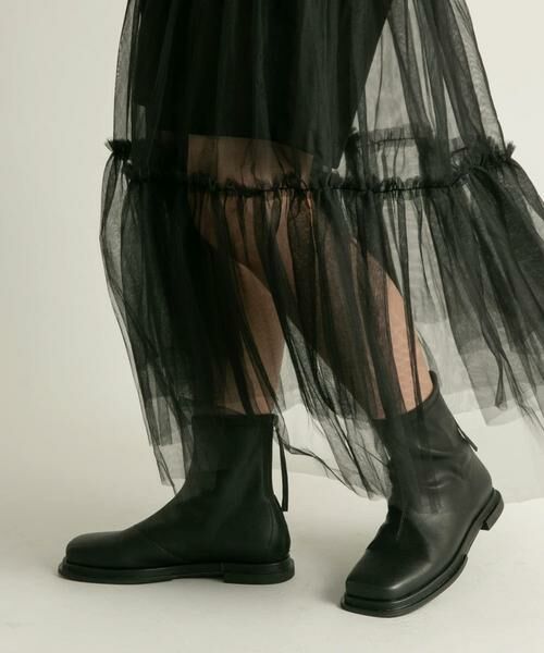 KBF / ケービーエフ ブーツ（ショート丈） | スクエアトゥフラットブーツ | 詳細15