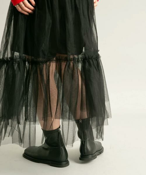 KBF / ケービーエフ ブーツ（ショート丈） | スクエアトゥフラットブーツ | 詳細17