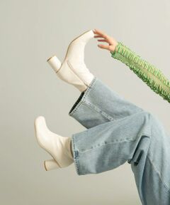 KBF / ケービーエフ ブーツ（ショート丈） | ステッチデザインラウンドトゥブーツ