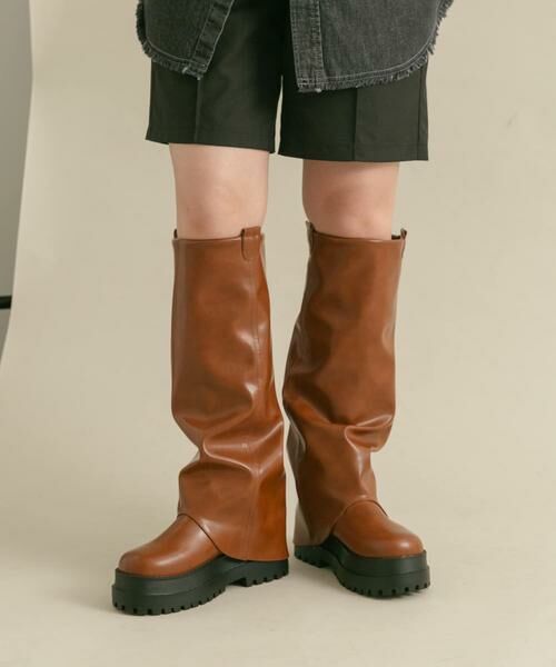 KBF / ケービーエフ ブーツ(ショート丈) | カバーデザインロングブーツ | 詳細2