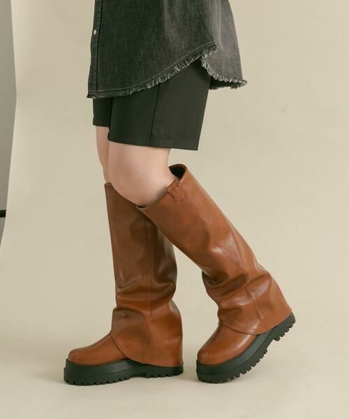 KBF / ケービーエフ ブーツ(ショート丈) | カバーデザインロングブーツ | 詳細3