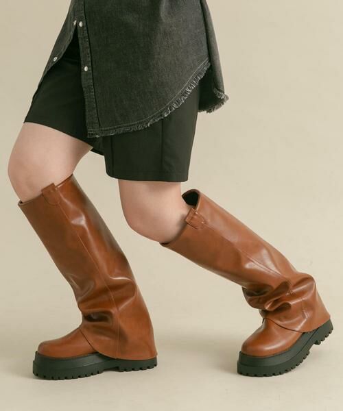 KBF / ケービーエフ ブーツ(ショート丈) | カバーデザインロングブーツ | 詳細4