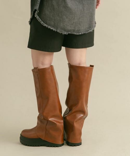 KBF / ケービーエフ ブーツ(ショート丈) | カバーデザインロングブーツ | 詳細5