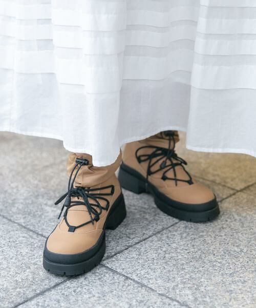 KBF/ケービーエフ タンクソールワークブーツ ベージュ 24 KBF/ケービーエフ タンクソールワークブーツ ベージュ 24