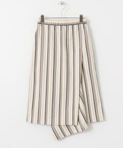 KBF / ケービーエフ スカート | アシンメトリーヘムストライプスカート∴