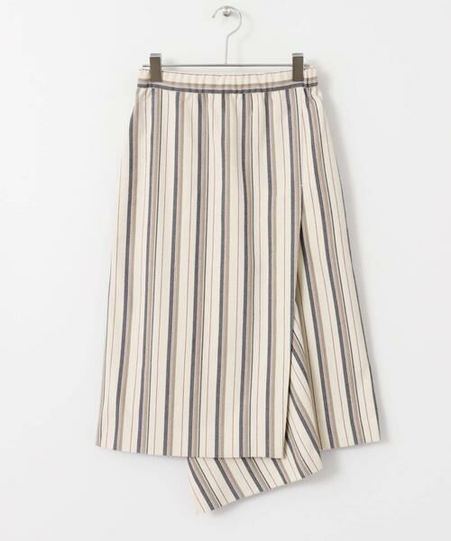 KBF / ケービーエフ スカート | アシンメトリーヘムストライプスカート∴ | 詳細13