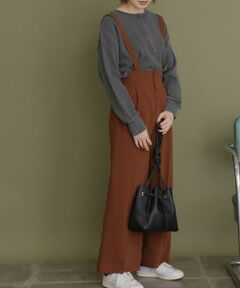 KBF / ケービーエフ その他パンツ | フロントボタンサスペンダー付きパンツ