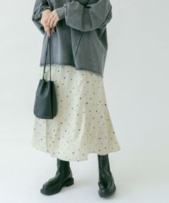 KBF / ケービーエフ スカート | ドット×フラワーマーメイドスカート