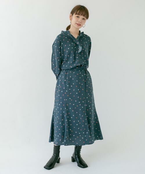 KBF / ケービーエフ スカート | ドット×フラワーマーメイドスカート | 詳細2