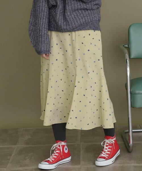 KBF / ケービーエフ スカート | ドット×フラワーマーメイドスカート | 詳細12