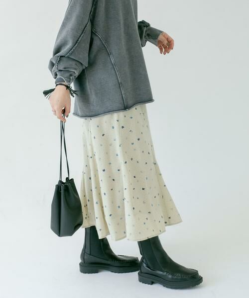 KBF / ケービーエフ スカート | ドット×フラワーマーメイドスカート | 詳細14