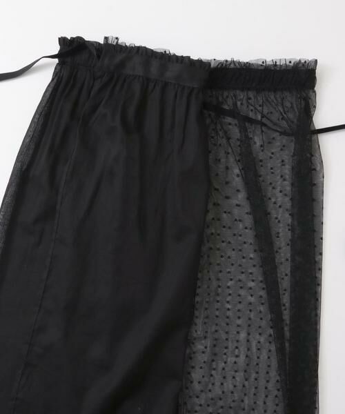 KBF / ケービーエフ スカート | レイヤードシアー巻きスカート∴ | 詳細11