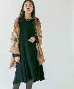 KBF / ケービーエフ ワンピース | ガーゼペプラムワンピース