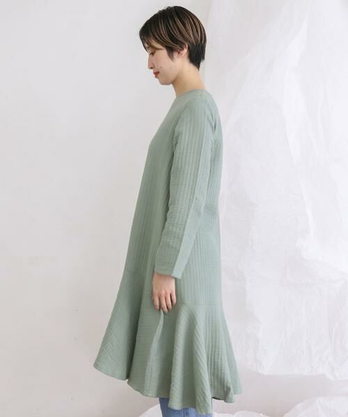 KBF / ケービーエフ ワンピース | ガーゼペプラムワンピース | 詳細11