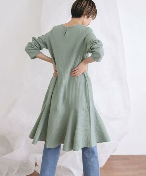 KBF / ケービーエフ ワンピース | ガーゼペプラムワンピース | 詳細8