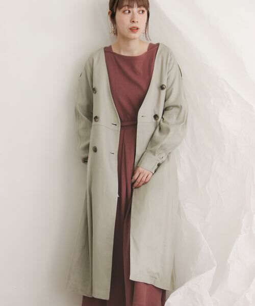 KBF / ケービーエフ トレンチコート | トレンチドレスコート∴ | 詳細20