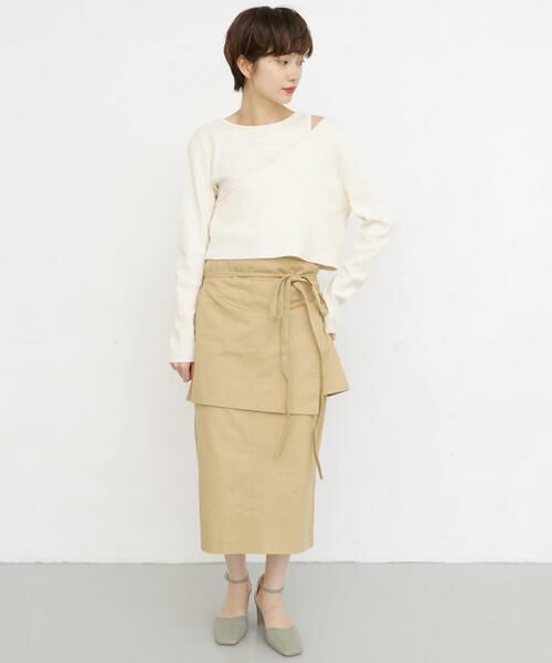 KBF / ケービーエフ スカート | エプロンSETタイトスカート | 詳細16