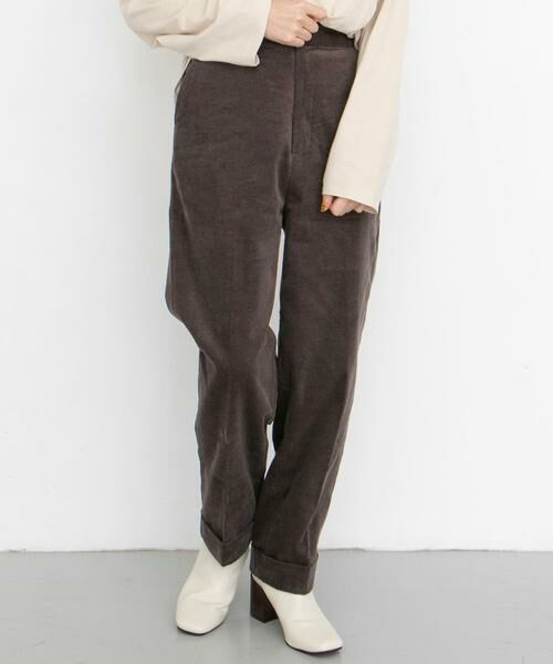 KBF / ケービーエフ その他パンツ | コーデュロイターンアップパンツ∴(ダークブラウン)