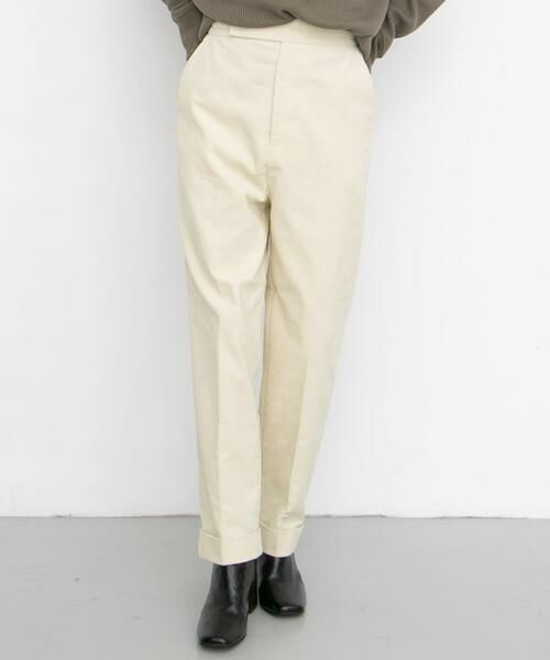 KBF / ケービーエフ その他パンツ | コーデュロイターンアップパンツ∴(アイボリー)