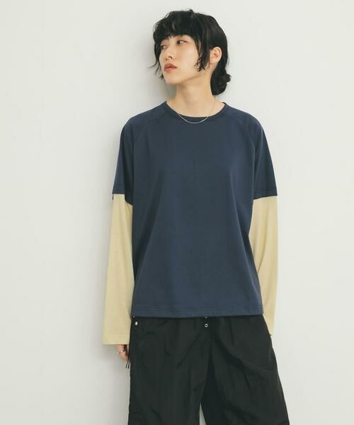 KBF / ケービーエフ Tシャツ | シアースイッチングラグランTEE | 詳細4