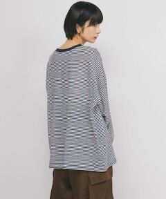 KBF / ケービーエフ Tシャツ | シアーボーダールーズカットソー