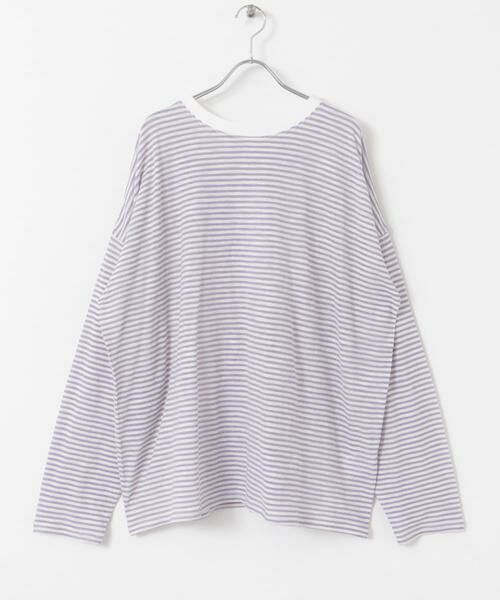 KBF / ケービーエフ Tシャツ | シアーボーダールーズカットソー | 詳細26