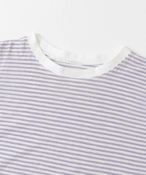 KBF / ケービーエフ Tシャツ | シアーボーダールーズカットソー | 詳細27