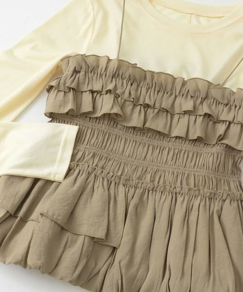 KBF / ケービーエフ Tシャツ | シャーリングビスチェSETトップス | 詳細9