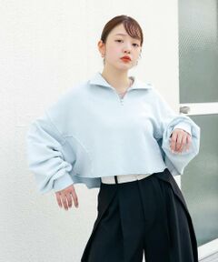 KBF / ケービーエフ スウェット | ハーフZIPリメイクスウェット