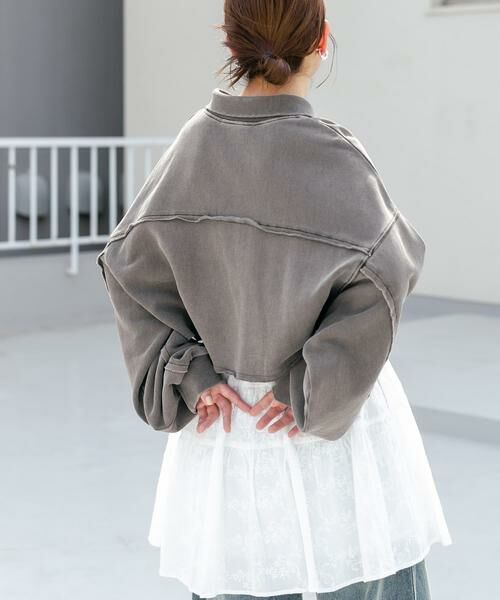 KBF / ケービーエフ スウェット | ハーフZIPリメイクスウェット | 詳細3