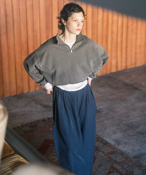 KBF / ケービーエフ スウェット | ハーフZIPリメイクスウェット | 詳細5