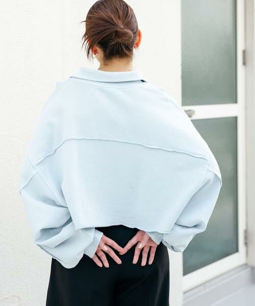 KBF / ケービーエフ スウェット | ハーフZIPリメイクスウェット | 詳細10