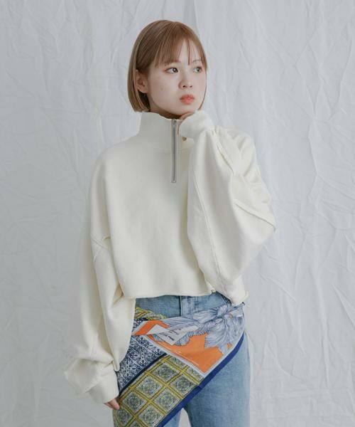 KBF / ケービーエフ スウェット | ハーフZIPリメイクスウェット | 詳細19