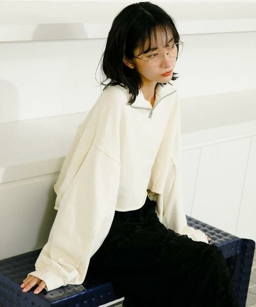 KBF / ケービーエフ スウェット | ハーフZIPリメイクスウェット | 詳細21