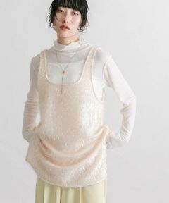 KBF / ケービーエフ タンクトップ | グリッターフェザータンクトップ