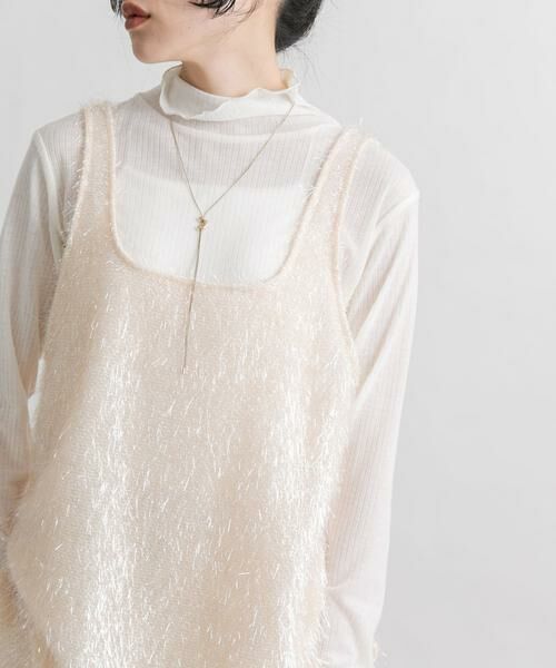 KBF / ケービーエフ タンクトップ | グリッターフェザータンクトップ | 詳細1