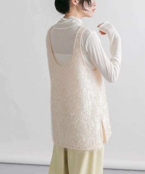 KBF / ケービーエフ タンクトップ | グリッターフェザータンクトップ | 詳細3