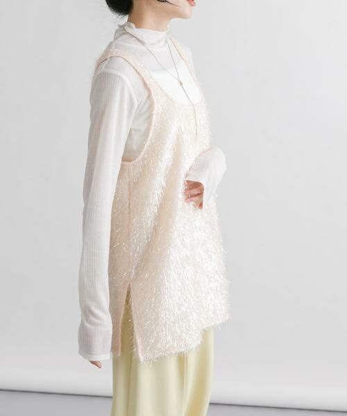 KBF / ケービーエフ タンクトップ | グリッターフェザータンクトップ | 詳細4