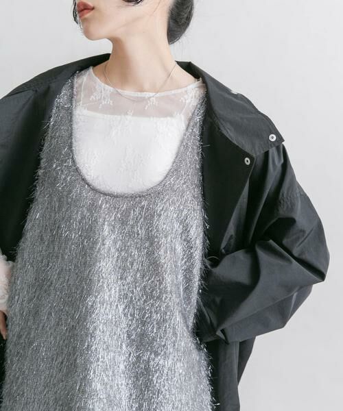 KBF / ケービーエフ タンクトップ | グリッターフェザータンクトップ | 詳細10