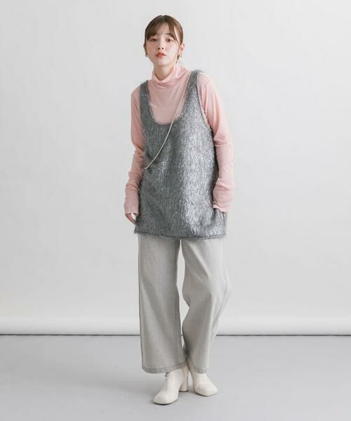 KBF / ケービーエフ タンクトップ | グリッターフェザータンクトップ | 詳細19