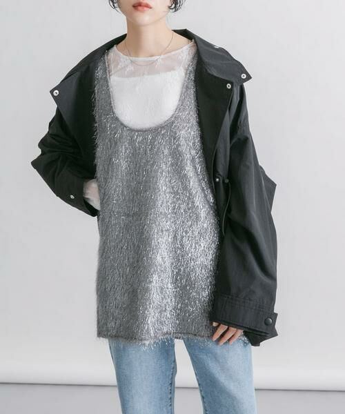 KBF / ケービーエフ タンクトップ | グリッターフェザータンクトップ | 詳細11