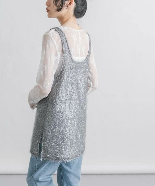 KBF / ケービーエフ タンクトップ | グリッターフェザータンクトップ | 詳細13