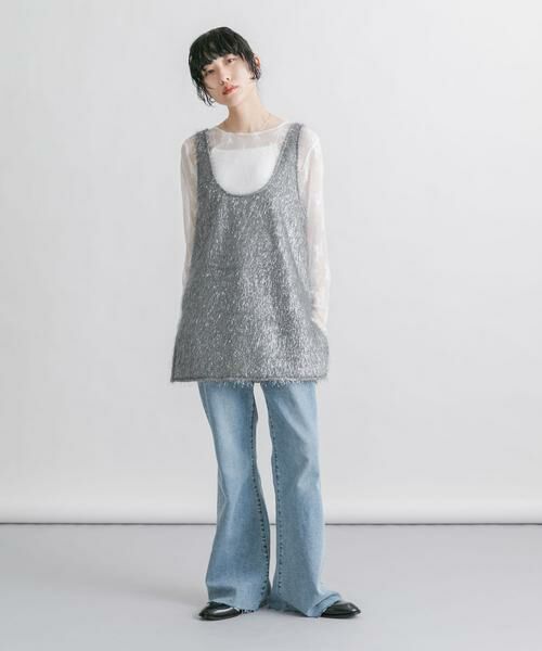 KBF / ケービーエフ タンクトップ | グリッターフェザータンクトップ | 詳細15