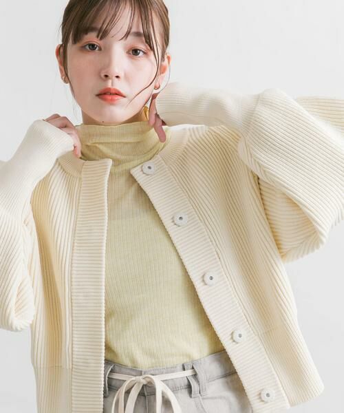 KBF / ケービーエフ Tシャツ | シアーリブハイネックロンTEE | 詳細10