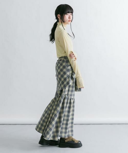 KBF / ケービーエフ Tシャツ | シアーリブハイネックロンTEE | 詳細4