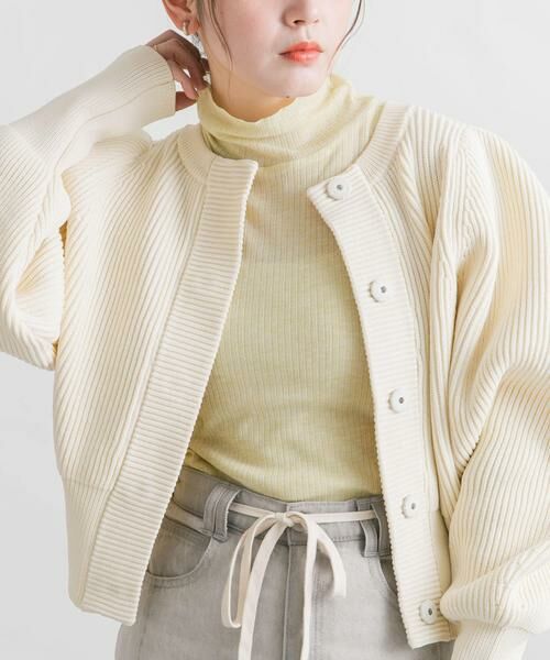 KBF / ケービーエフ Tシャツ | シアーリブハイネックロンTEE | 詳細8