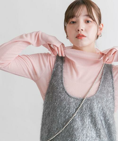 KBF / ケービーエフ Tシャツ | シアーリブハイネックロンTEE | 詳細19