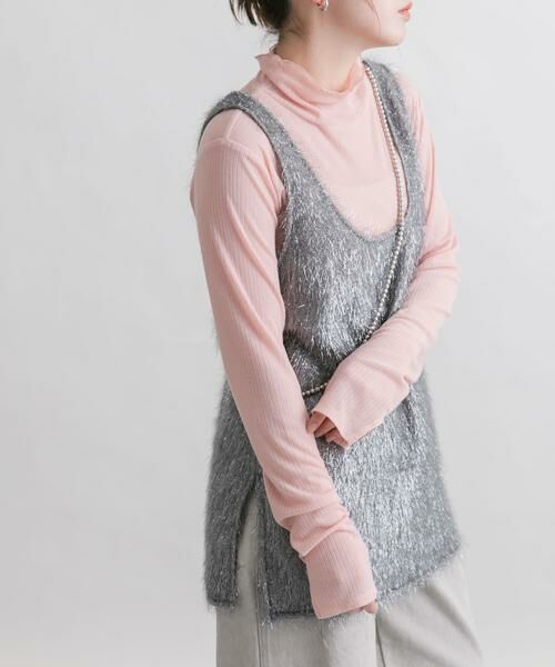 KBF / ケービーエフ Tシャツ | シアーリブハイネックロンTEE | 詳細20