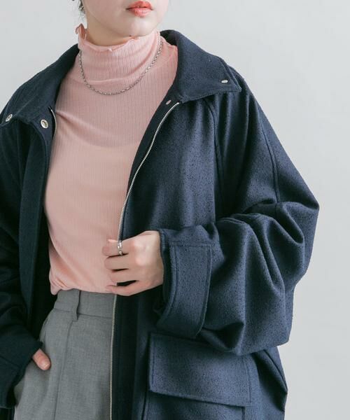 KBF / ケービーエフ Tシャツ | シアーリブハイネックロンTEE | 詳細23