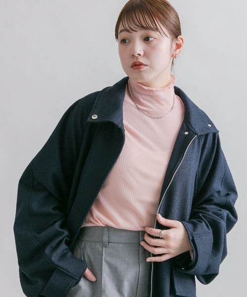 KBF / ケービーエフ Tシャツ | シアーリブハイネックロンTEE | 詳細24